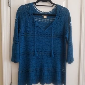 Deep Teal tunic sweater